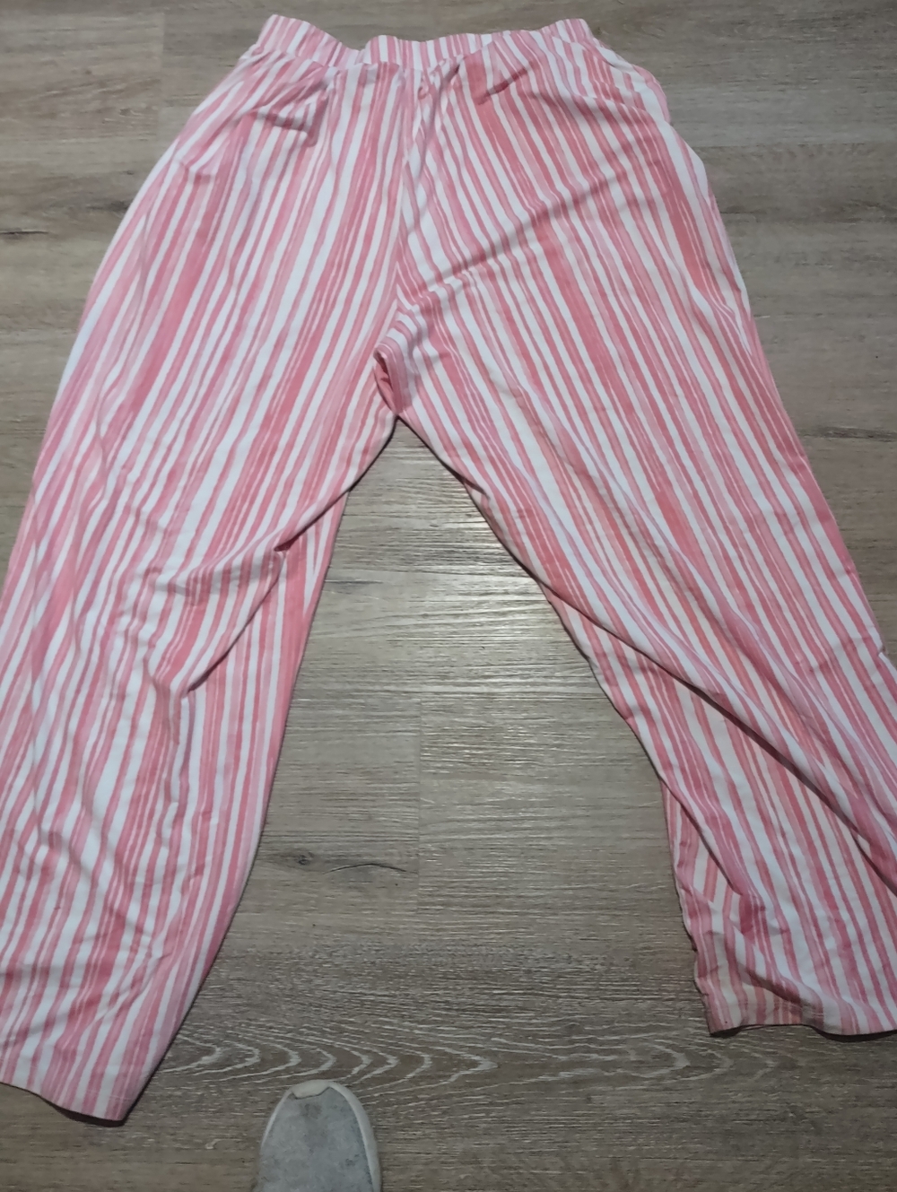 Kids Pink and White Striped Bottoms